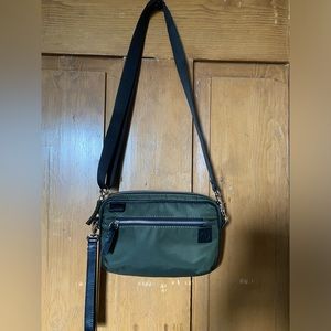 Collegium Pillar Sling and Clutch - Olive Nylon - Unisex